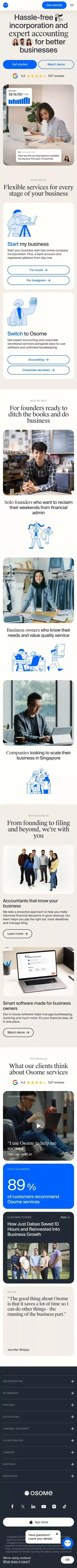 Osome Hassle-Free Incorporation and Accounting Experts for Your Business mobile view