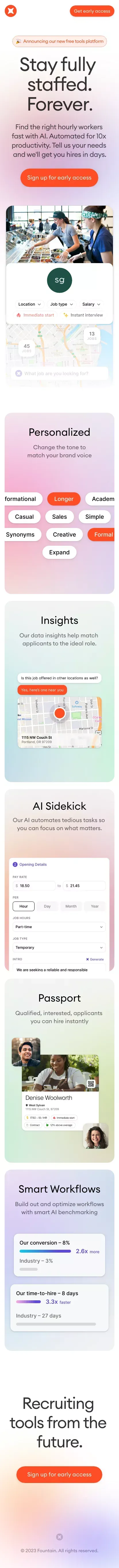 Wave - Stay fully staffed. Forever. mobile view