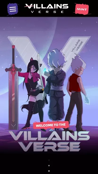 Villians mobile view