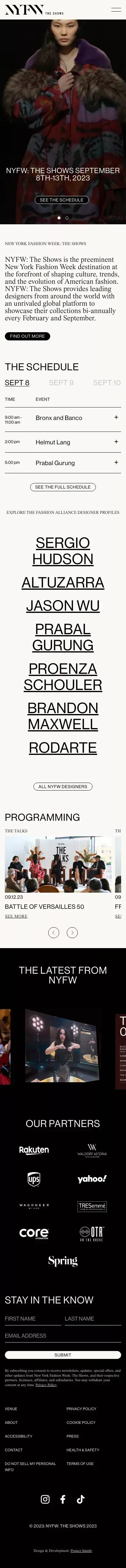 NYFW: The Shows - Home mobile view