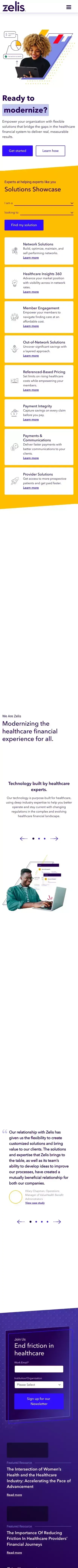Modern Healthcare Financial Experiences are Built with Zelis mobile view