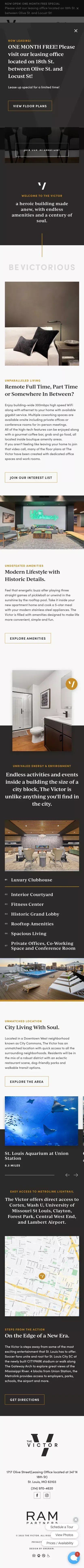 The Victor | Luxury Apartments For Rent In Downtown St. Louis, MO mobile view