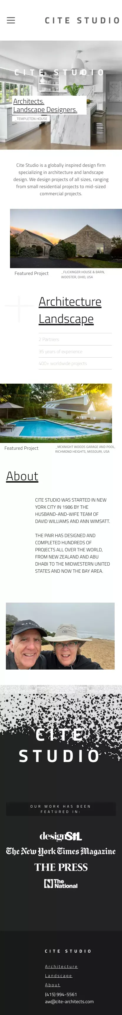 Cite Studio | Architecture & Landscape Design mobile view
