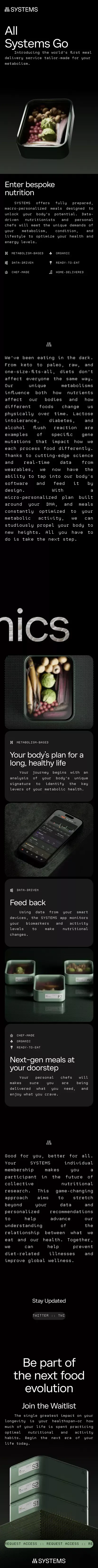 SYSTEMS | Next-gen meals at your doorstep mobile view