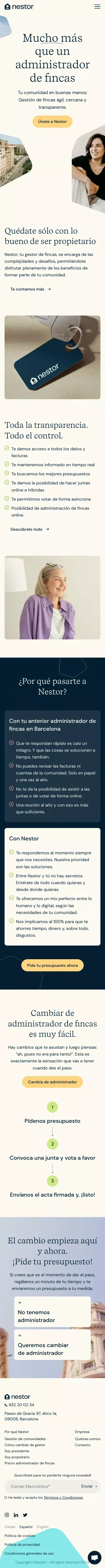 Nestor mobile view