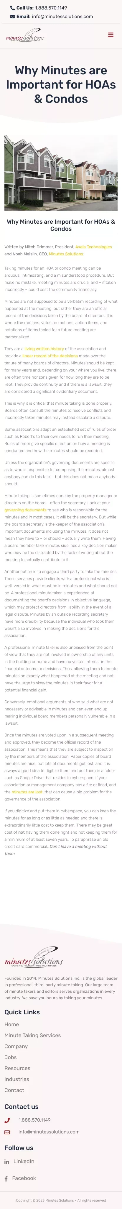 Condo Board Meeting Minutes | Why Minutes are Important for HOAs & Condos mobile view
