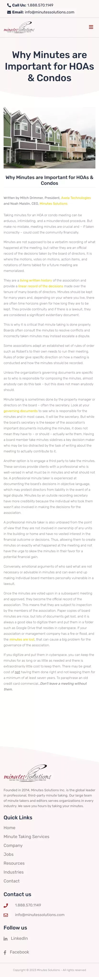 Condo Board Meeting Minutes | Why Minutes are Important for HOAs & Condos mobile view