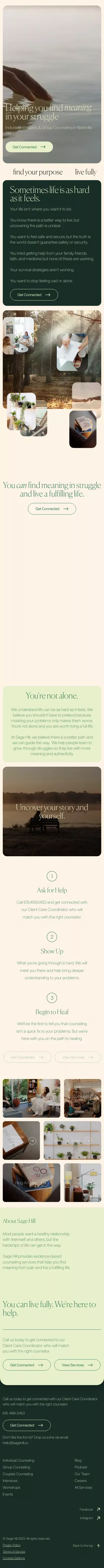 Sage Hill | Individual, Couples, & Group Counseling in Nashville, TN mobile view