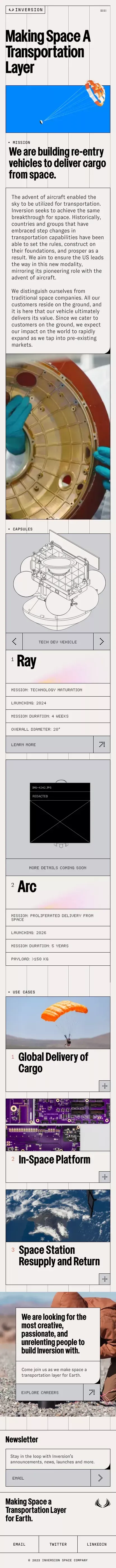 Inversion mobile view