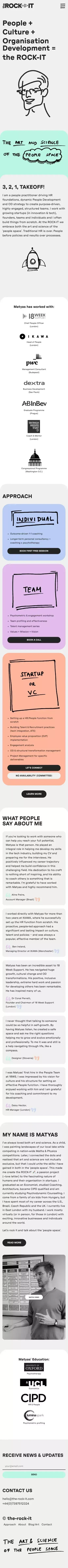 THE ROCK IT – People +  Culture +  Organisation Development mobile view