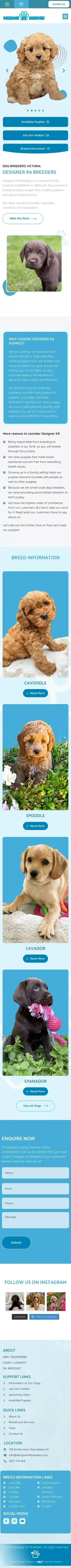 Dog Breeders Melbourne, VIC | Designer K9 Breeders mobile view