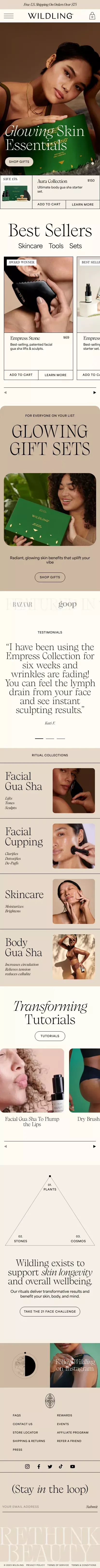 Wildling: Gua Sha Tools & Vegan, Cruelty-Free Skincare mobile view