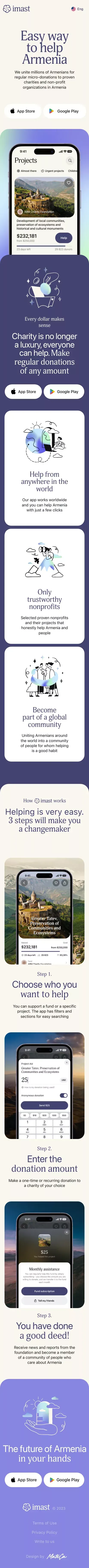 IMAST — Easy way to help Armenia mobile view