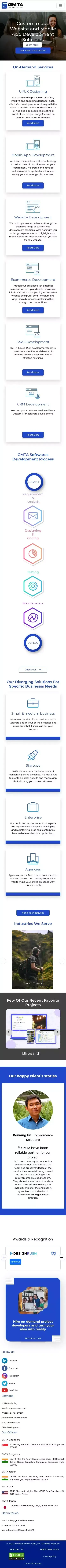 Best App and Website Development Consulting Services USA - GMTA Software Solutions mobile view