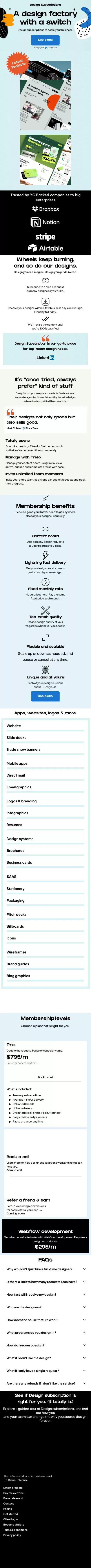Unlimited Design Subscription - Design as a subscription mobile view