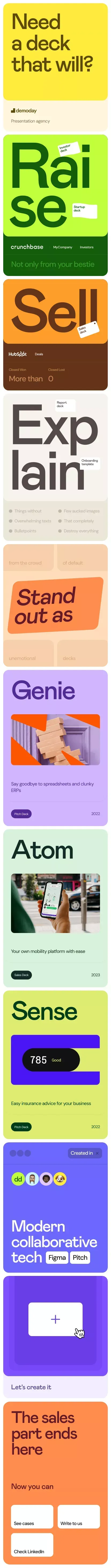 demoday - We create presentations mobile view
