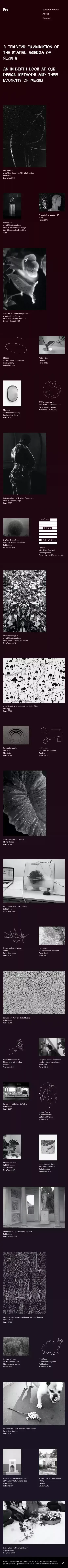 Botanical Agency mobile view