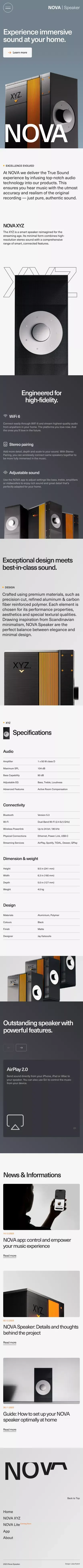 NOVA Smart Home Speaker | Immersive sound for your home mobile view