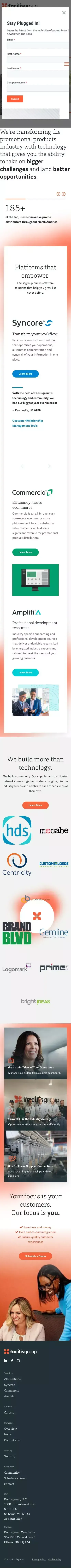 Home - Facilisgroup mobile view
