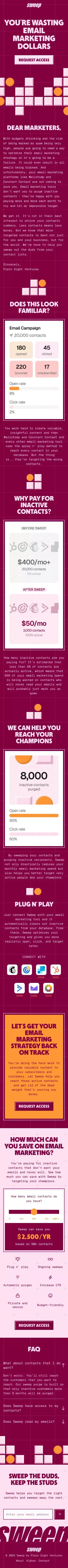 Sweep | Plain Sight Ventures mobile view