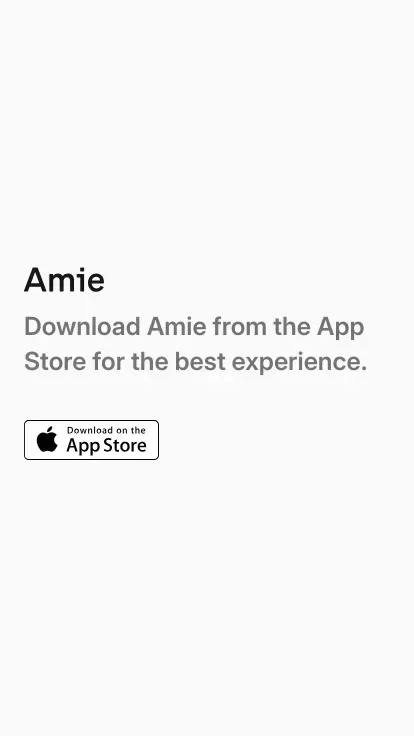 Login | Amie mobile view