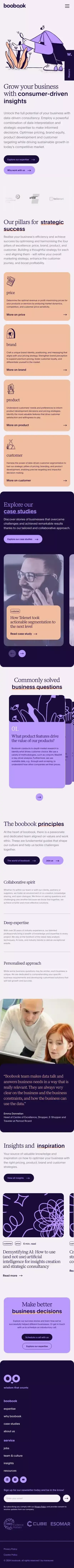 Empower Your Business | Boobook Data-Driven Insights mobile view