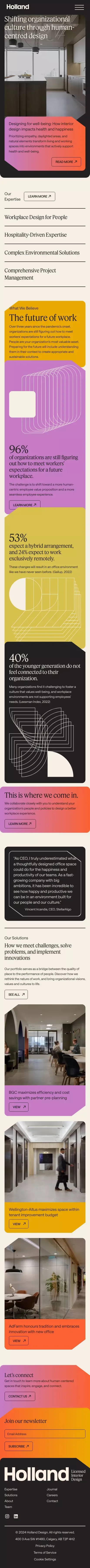 Holland Licensed Interior Design | Workplace and Office Design mobile view