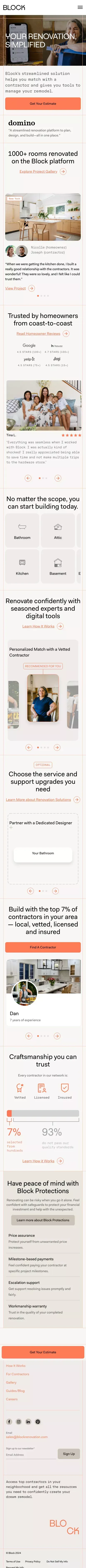Renovations Done Right | Block Renovation mobile view