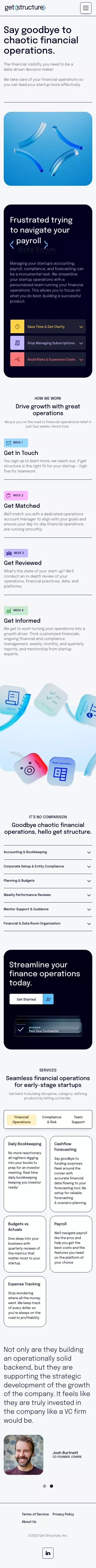 Get Structure with Financial Operations and Bookkeeping for your Startup mobile view