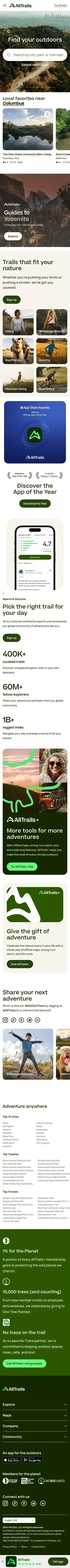AllTrails: Trail Guides & Maps for Hiking, Camping, and Running | AllTrails mobile view