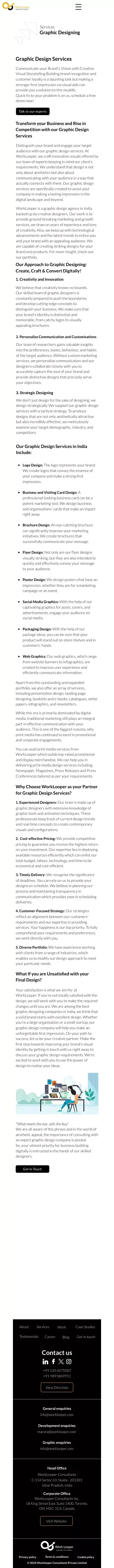 Best Graphic Design Services in India | WorkLooper mobile view