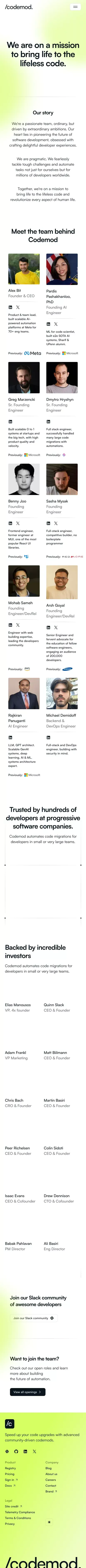 About us mobile view