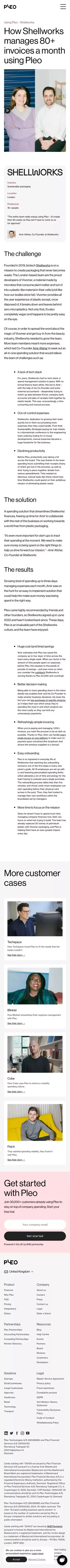 Using Pleo – Shellworks - Pleo mobile view