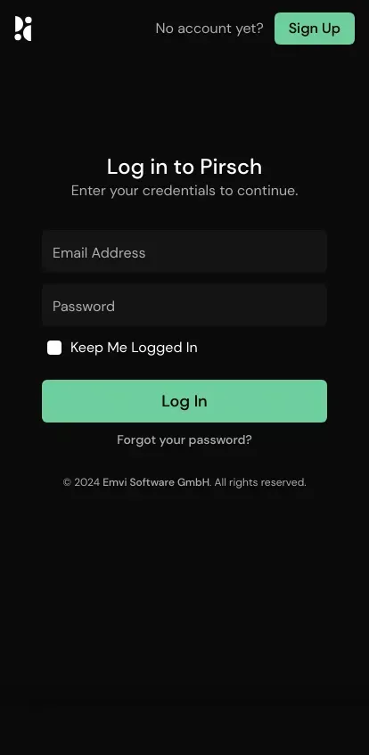 Dashboard - Pirsch Analytics mobile view