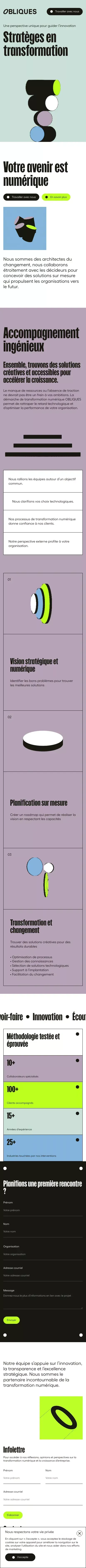 OBLIQUES - Stratèges en transformation numérique mobile view