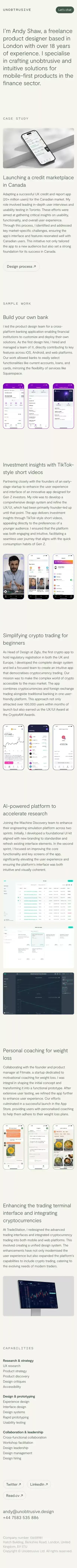 Unobtrusive mobile view