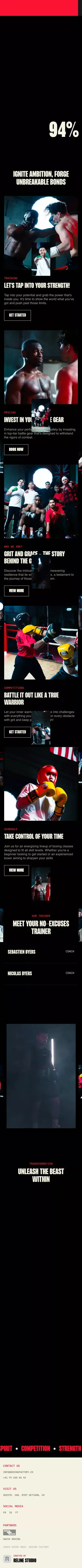 Boxing Factory | Elite-Boxtraining in Uetikon am See mobile view