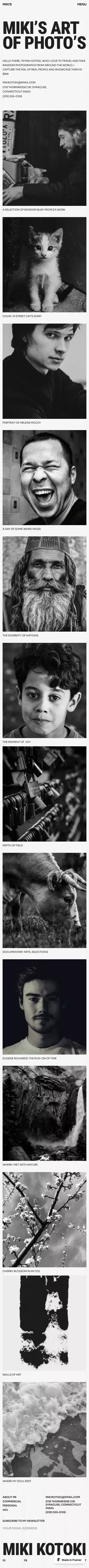 Miki's Art - Capturing Timeless Moments | Photography Portfolio mobile view