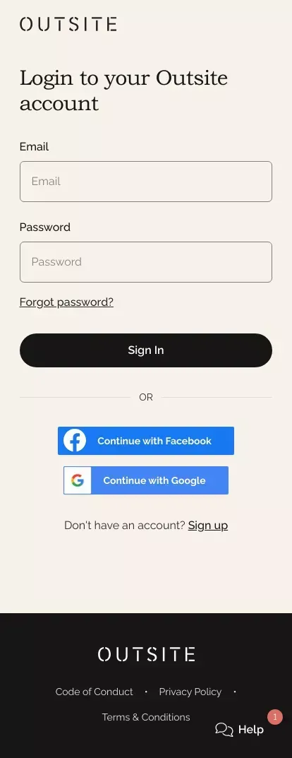 Coliving + Community for Remote Workers | Outsite mobile view