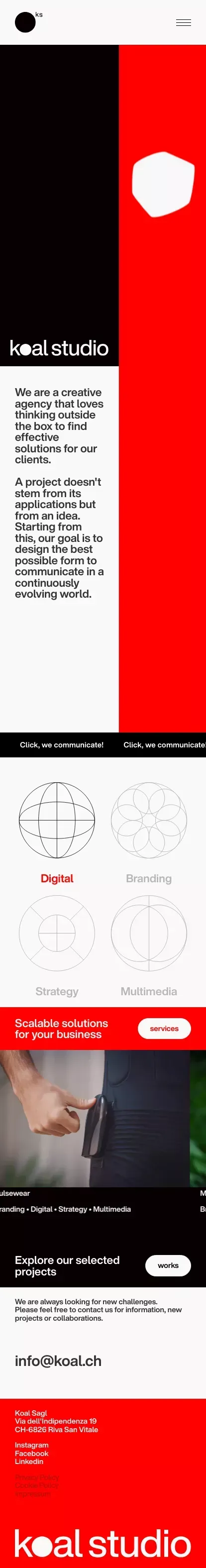 Koal Studio｜Crafters of the digital ecosystem mobile view