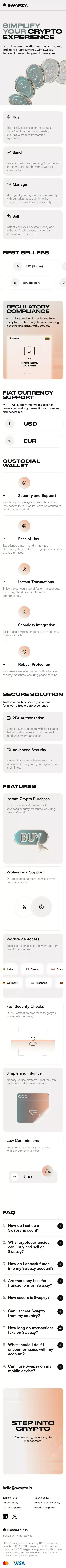 Buy and Sell Crypto Easily with Swapzy – Secure & User-Friendly Platform mobile view
