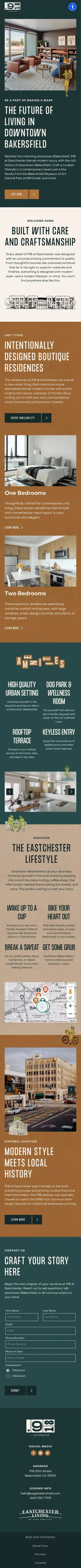 918 Bakersfield | Boutique apartments in downtown Bakersfield mobile view