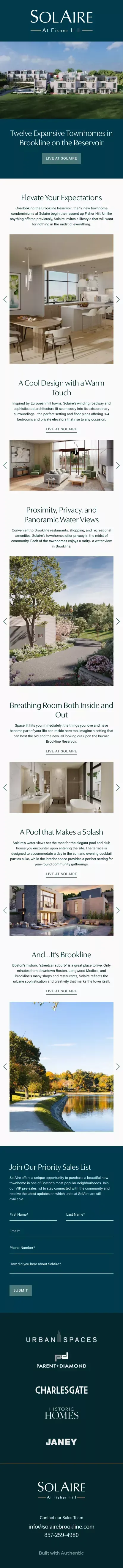 Solaire | Home mobile view