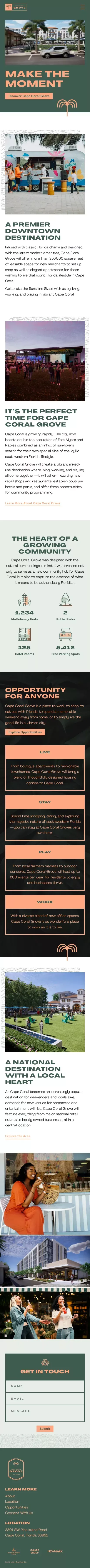 Coral Grove | Shop, play, and live at Coral Grove mobile view
