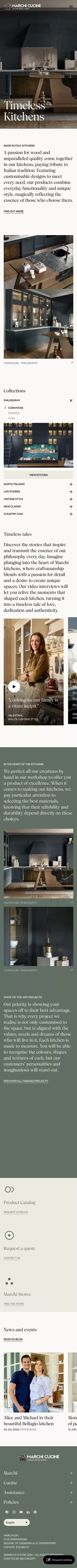 Marchi Cucine — Made in Italy Custom Kitchens mobile view