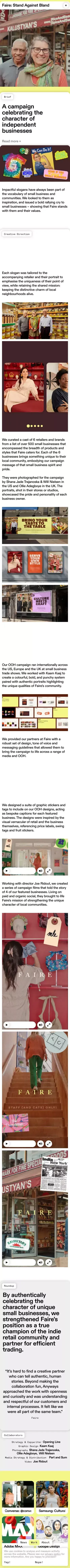 Anyways Creative | Faire: Stand Against Bland mobile view