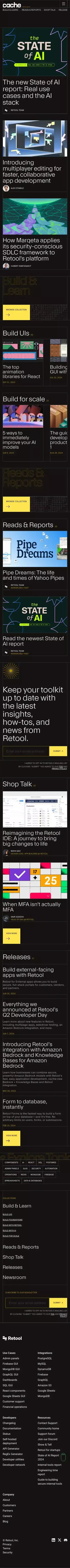 Retool Blog | Cache mobile view