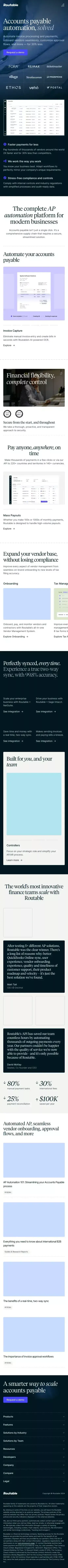 Routable mobile view