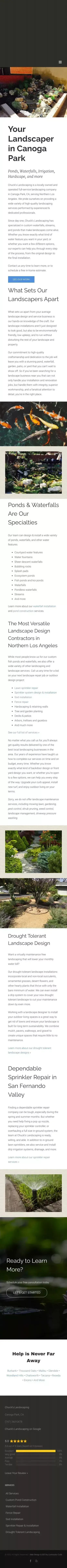 Landscaper in Canoga Park, CA | Chuck's Landscaping mobile view