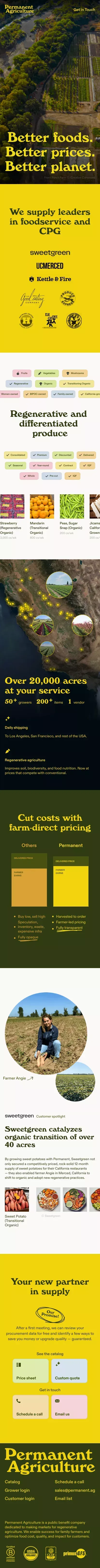 Permanent Agriculture mobile view